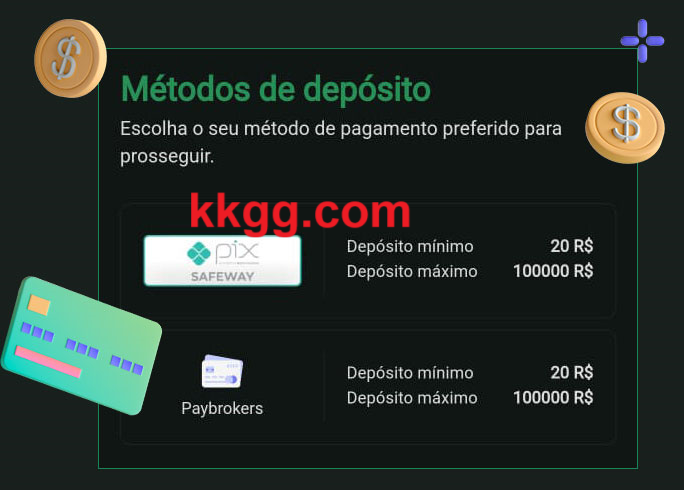 O cassino kkgg oferece uma grande variedade de métodos de pagamento